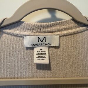 Magaschoni Light Tan Knit Top